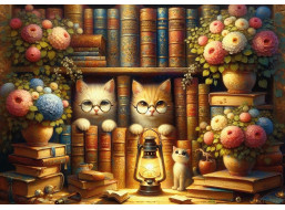ART PUZZLE Puzzle Mačacia knižnica 260 dielikov