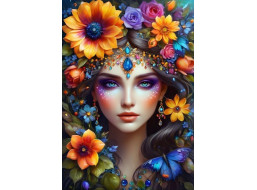 ALIPSON Puzzle Kvetinová žena 1000 dielikov