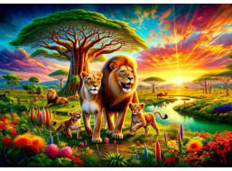 ART PUZZLE Puzzle Levia rodinka 200 dielikov