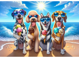 ART PUZZLE Puzzle Psíci na dovolenke 200 dielikov