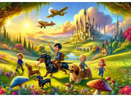 ART PUZZLE Puzzle Roztomilá hradná návšteva 200 dielikov