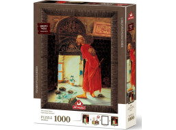 ART PUZZLE Puzzle s rámom a lepidlom 3v1 Cvičiteľ korytnačiek 1000 dielikov