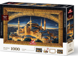 ART PUZZLE Puzzle s rámom a lepidlom 3v1 Hagia Sophia 1000 dielikov