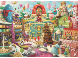 RAVENSBURGER Puzzle Sladká ulica 1000 dielikov