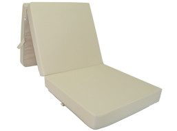 Vodeodolný rozkladací turistický matrac 195x65x10 cm - béžový