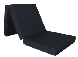 Vodeodolný rozkladací turistický matrac 195x65x10 cm - tmavo šedý