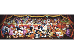 CLEMENTONI Panoramatické puzzle Disney orchester 1000 dielikov