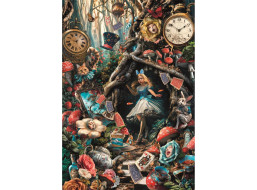 CLEMENTONI Puzzle Ďalší deň vo Wonderlande 1000 dielikov