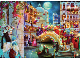 CLEMENTONI Puzzle Karnevalový mesiac 1000 dielikov