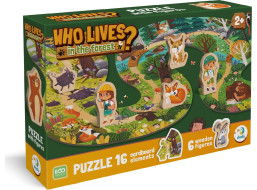 DODO Puzzle Kto žije v lese? 16 dielikov