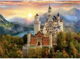 DINO Puzzle Maľovaný Neuswanstein 1000 dielikov