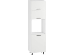 Vysoká kuchynská skrinka pre vstavanú rúru VITO - 60x214x56 cm - biela matná