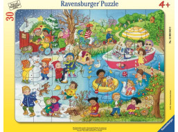 RAVENSBURGER Puzzle 4 ročné obdobia pri vode 30 dielikov