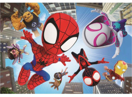 CLEMENTONI Puzzle Spidey a jeho priatelia: Vo vzduchu MAXI 104 dielikov