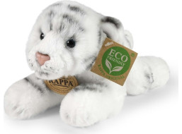 Rappa Plyšový tiger biely ležiaci 17 cm ECO-FRIENDLY