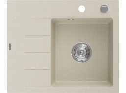 Kuchynský granitový drez GASPAR - 60 x 50 cm - béžový, 6523605000-69