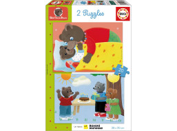 EDUCA Puzzle Petit Our Brun 2x20 dielikov
