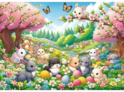 ART PUZZLE Puzzle Stretnutie zajačikov 25 dielikov