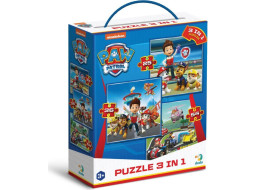 DODO Puzzle Tlapková patrola: Pripravenie do akcie 3v1 (25,36,54 dielikov)