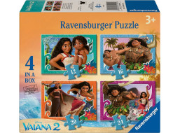 RAVENSBURGER Puzzle Vaiana 2, 4v1 (12,16,20,24 dielikov)