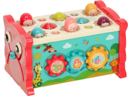 KIK Senzorický box s kladivkom 8v1 Sova