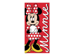 Bavlnená osuška MINNIE - 70x140 cm - červená