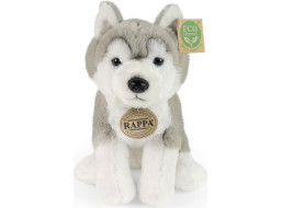 Rappa Plyšový pes husky sediaci 23 cm SOFT COLLECTION, ECO-FRIENDLY