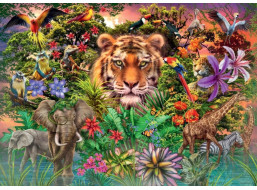 RAVENSBURGER Puzzle Exotické zvieratá 1000 dielikov