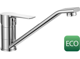 Bruckner BARON ECO 3, 8 l/min, stojanková drezová batéria, 186mm, otočné ramienko, chróm 612.050.11