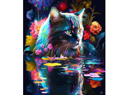NORIMPEX Diamantové maľovanie Mačka 30x40cm