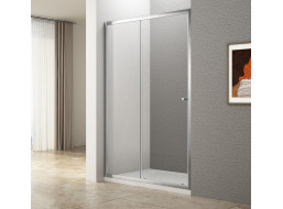 Aqualine UGGA posuvné sprchové dvere 1000mm, číre sklo ATS100