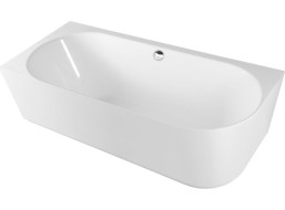 Polysan SUSSI L rohová stojaca vaňa, liaty mramor 170x70x49, 5cm, biela 90177L