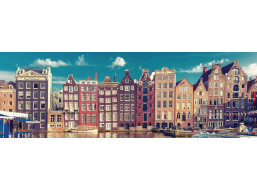 INTERDRUK Panoramatické puzzle: Around the World: Amsterdam 1000 dielikov