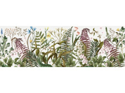 INTERDRUK Panoramatické puzzle: Flowers: Paprade a kvety 1000 dielikov