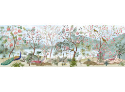 INTERDRUK Panoramatické puzzle: Secret Garden: Vtáčí svet 1000 dielikov
