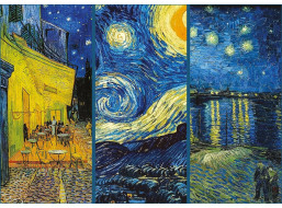 INTERDRUK Puzzle Art: Nočná koláž 1000 dielikov