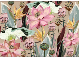 INTERDRUK Puzzle Flowers: Lotusy a Protey 1000 dielikov