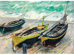 INTERDRUK Puzzle Art: Tri rybárske lode 1000 dielikov
