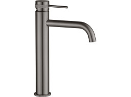 Umývadlová batéria MAXMAX Rea LUNGO GRIP - vysoká - gun grey