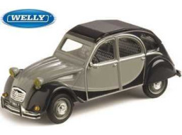 Welly Citroen 2CV Skala 1:24 čiernosivá