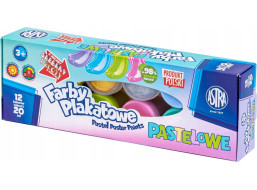 ASTRA Temperové farby 12x20ml pastelové (metalické)