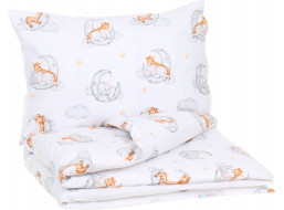Detské bavlnené obliečky do postieľky 120x90 cm BABYMAM PREMIUM - Sladké sny