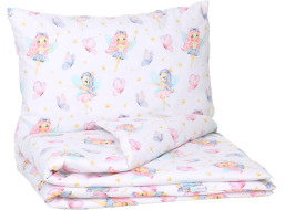 Detské bavlnené obliečky do postieľky 135x100 cm BABYMAM PREMIUM - Víly