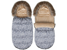 Detský fusak do kočíka BABYMAM Maxi - Boho/béžový