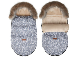 Detský fusak do kočíka BABYMAM Premium - Boho/béžový