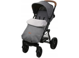 Detský fusak na športový kočík BABYMAM - tmavo šedý melange