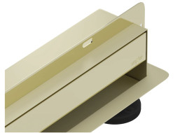 Sprchový žľab do steny MEXEN FLAT WALL 2v1 - zlatý, 1530060, 60 cm