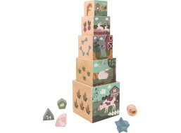 2Kids Toys Skladacia veža z kociek Farma