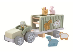 2Kids Toys Drevené auto so zvieratkami
