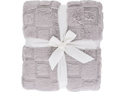 Deka prehoz CUBE 150x200 cm - strieborná